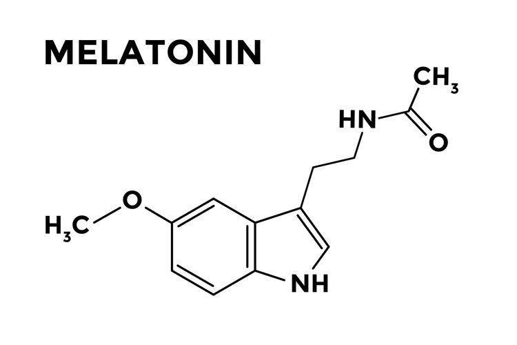 Chemický vzorec melatoninu