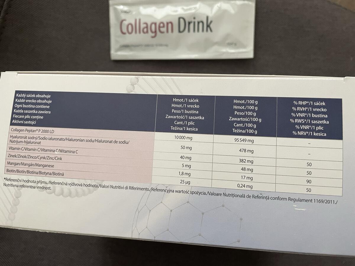 Složení Collagen Drinku Dr. Max
