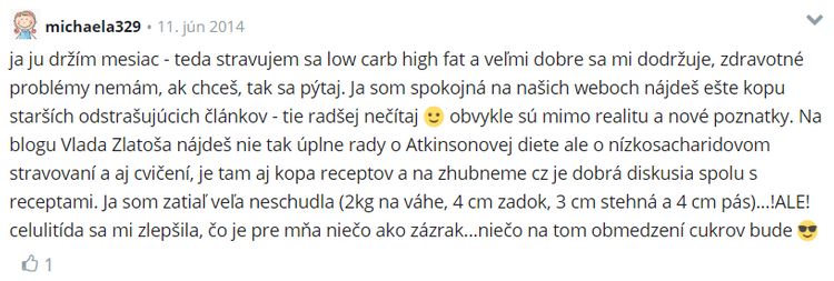 Zkušenosti s Atkinsonovou dietou (www.modrykonik.sk)