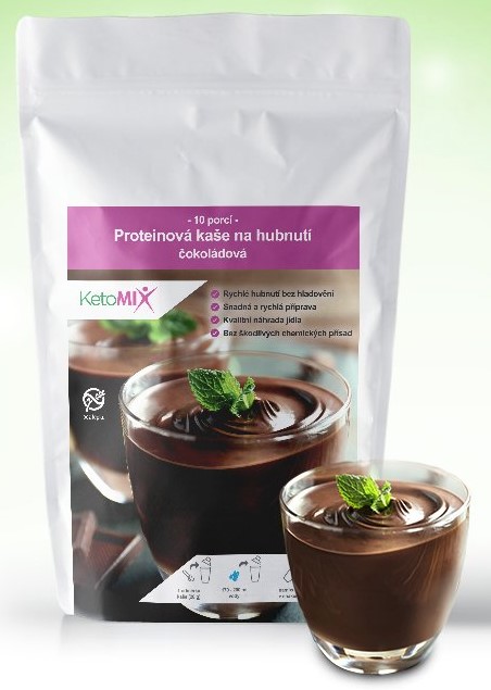 Proteinová kaše KetoMIX 280 g (10 porcí) – s čokoládovou příchutí