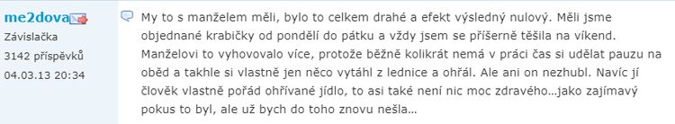 Zkušenosti s krabičkovou dietou heureka.cz