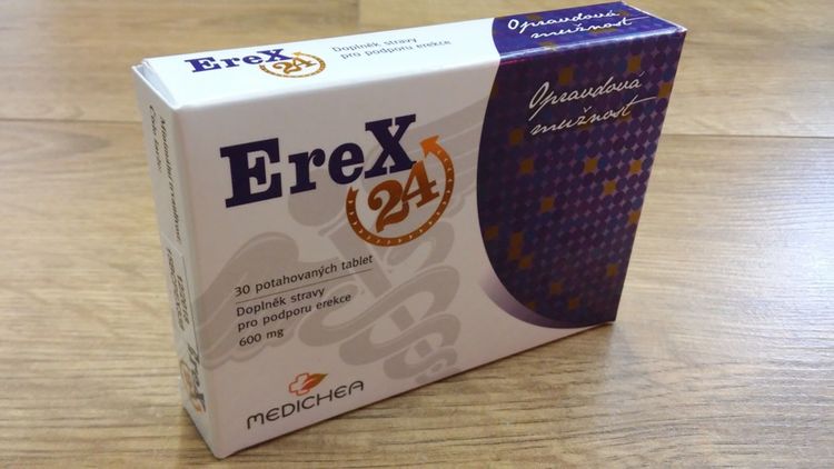 Erex24 na podporu erekce muže
