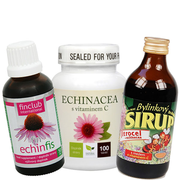 Výrobky s obsahem echinacei na zvýšení imunity