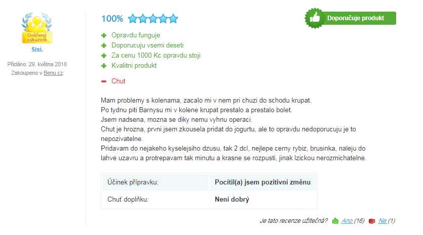 Recenze Barnys Triple Blend Extra silný 700 g heureka.cz