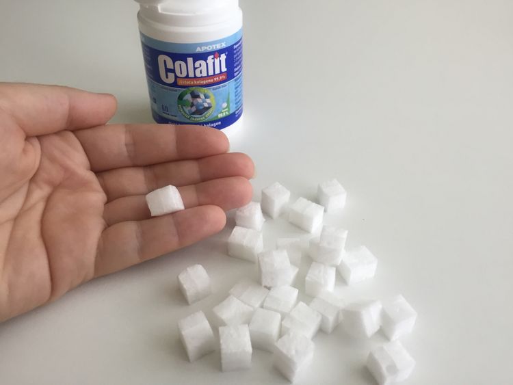 Doplnění kolagenu pomocí kostek Colafit