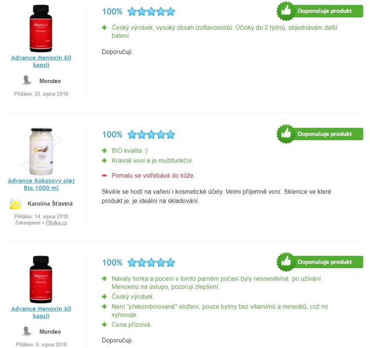 Zkušenosti s produkty Advance Nutraceutics heureka.cz