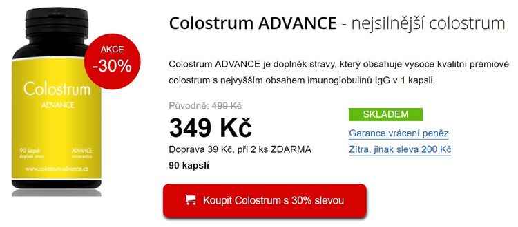 Colostrum Advance cena