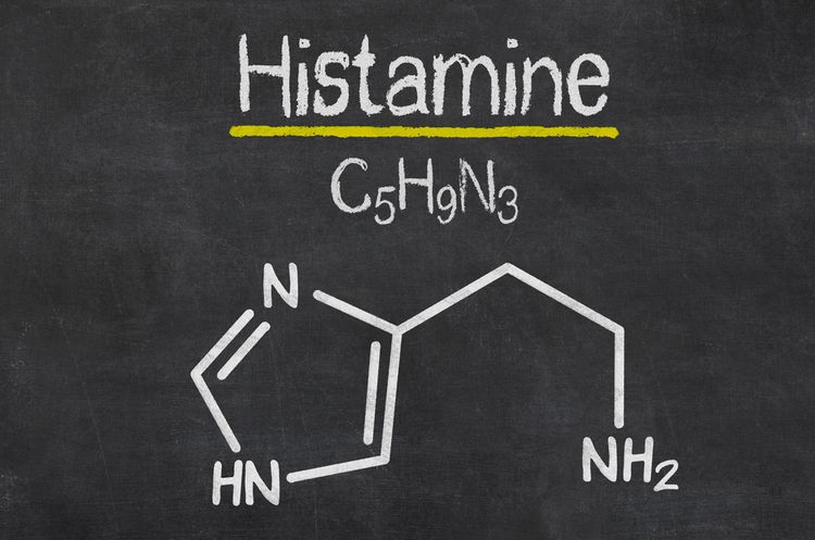Chemický vzorec histaminu