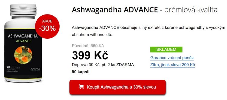 Ashwagandha Advance cena