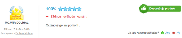 Recenze octanového gelu