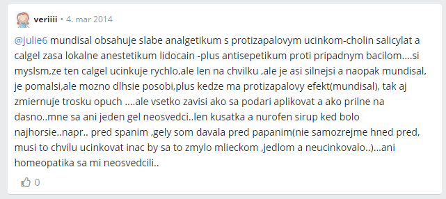 Recenze Calgel na modrykonik.sk