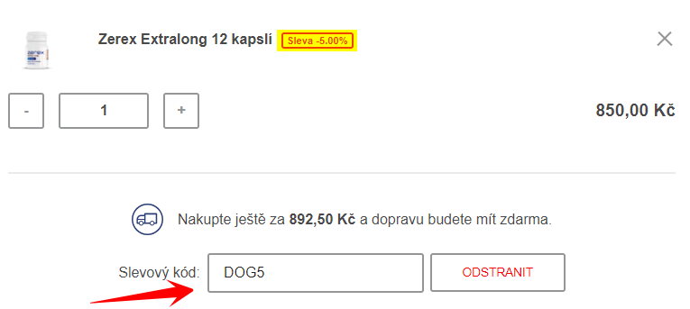 5% sleva na Zerex Extralong