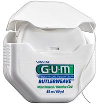 GUM Weave zubní nit voskovaná s mentolem, 55 m