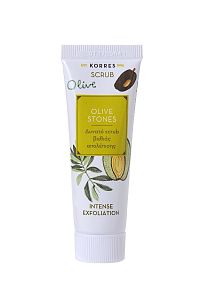 KORRES Beauty Shots - Olive Stones Scrub Basic Line, čisticí peeling, 18 ml