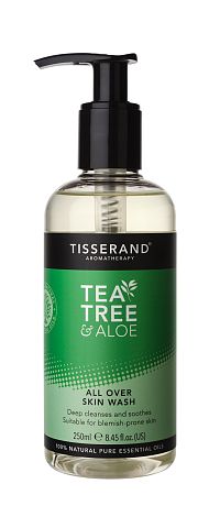 Tisserand Tea Tree & Aloe Vera čisticí gel pro pokožku celého těla, 250 ml