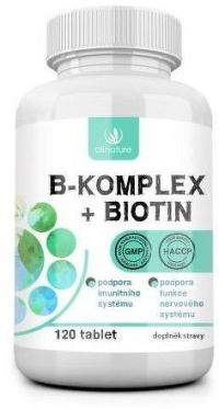 Allnature B-komplex + Biotin 120 tablet