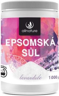 Allnature Epsomská sůl Levandule 1000 g