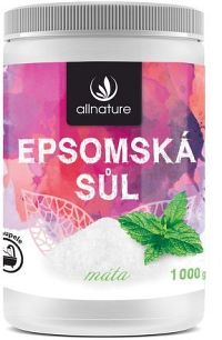 Allnature Epsomská sůl Máta 1000 g