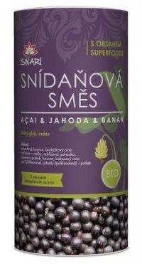 BIO Snídaňová směs acai-banán-jahoda 800g