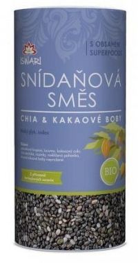 BIO Snídaňová směs chia-kakaové boby 800g