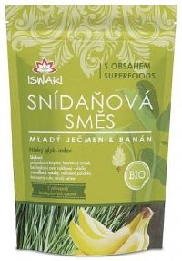 BIO Snídaňová směs mladý ječmen-banán 360g