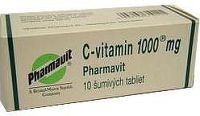 C-vitamin 1000 Pharmavit por.tbl.eff.10x1000mg