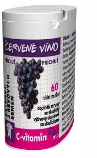 C-Vitamin 200mg - Červené víno se sukralózou