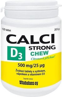 Calci Strong Chew+Vit.D3 tbl.120 Vitabalans