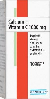 Calcium + Vitamin C 1000 mg Generica eff. tbl. 10