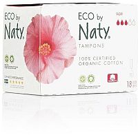 Dámské ECO tampóny Naty (18 ks) - super