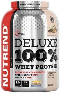 DELUXE 100% WHEY 2250 g čokoláda+lískový ořech