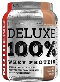 DELUXE 100% WHEY 900 g čokoláda+lískový ořech