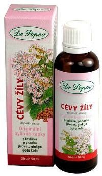 Dr.Popov Kapky bylinné Cévy žíly 50ml