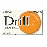Drill Růžový Med Pastilky orm.pas.24