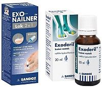 Exonailner Lak 2v1 5ml + Exoderil 20ml/200mg