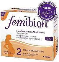 Femibion 2 s vit. D3 bez jódu tbl.60 + tob.60