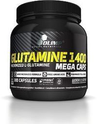 Glutamine Mega Caps 1400, 300 kapslí, Olimp