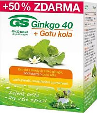 GS Ginkgo 40 + Gotu kola tbl. 40+20