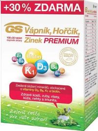 GS Vápník Hořčík Zinek PREMIUM tbl. 100+30