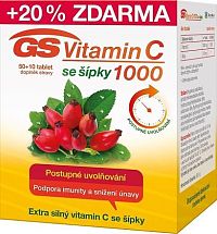 GS Vitamin C1000 + šípky tbl.50+10