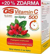 GS Vitamin C500 + šípky tbl.50+10