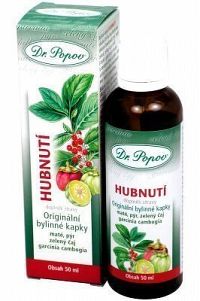 Hubnutí bylinné kapky Dr.Popov 50ml