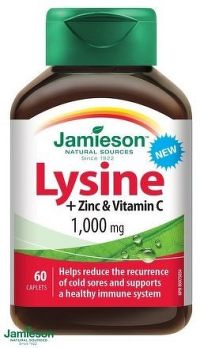 JAMIESON Lysin 1000mg se zinkem a vit.C tbl.60