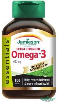 JAMIESON Omega-3 EXTRA 700mg cps.100