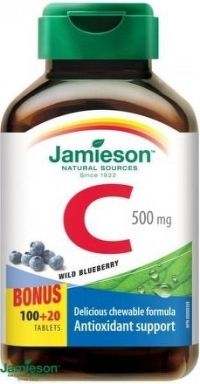 JAMIESON Vitamín C 500mg borůvka cucací tbl.120