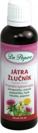 Játra-žlučník Bylinné kapky Dr.Popov 50ml