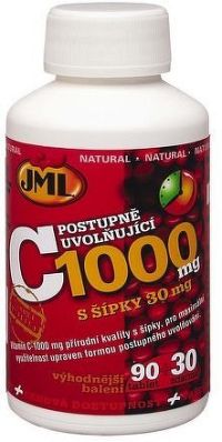 JML Vitamin C tbl.120 x 1000mg post. uvol. s šípky