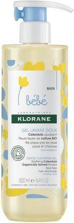 KLORANE BEBE Jemný mycí gel s měsíčkem 500ml