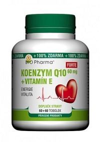 Koenzym Q10 Forte 60mg+Vitamin E tob.60