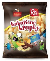 Křupky kukuřičné banánové s čokoládou 90g